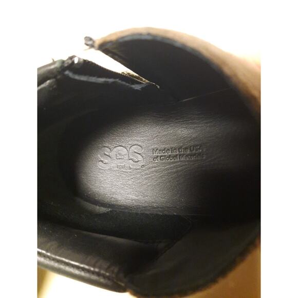 SAS Bethany 10 W‎ Tumbleweed Brown Suede Leather Side Zip Ankle Bootie - Picture 7 of 9